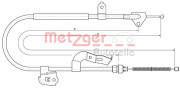 10.4510 METZGER żażné lanko parkovacej brzdy 10.4510 METZGER