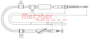 10.5238 METZGER żażné lanko parkovacej brzdy 10.5238 METZGER