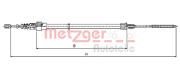 10.7137 METZGER żażné lanko parkovacej brzdy 10.7137 METZGER