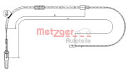 10.9330 METZGER żażné lanko parkovacej brzdy 10.9330 METZGER