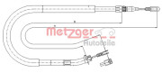 10.9874 METZGER żażné lanko parkovacej brzdy 10.9874 METZGER