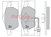 1170036 Sada brzdových destiček, kotoučová brzda METZGER