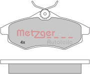 1170163 Brzdové destičky METZGER