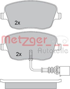 1170246 Sada brzdových destiček, kotoučová brzda METZGER