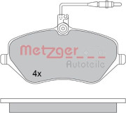 1170346 METZGER sada brzdových platničiek kotúčovej brzdy 1170346 METZGER