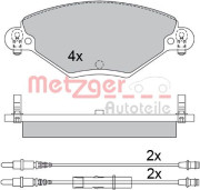 1170419 Sada brzdových destiček, kotoučová brzda METZGER