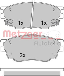 1170461 METZGER sada brzdových platničiek kotúčovej brzdy 1170461 METZGER