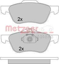 1170650 METZGER sada brzdových platničiek kotúčovej brzdy 1170650 METZGER