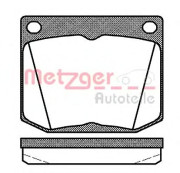 1170698 METZGER sada brzdových platničiek kotúčovej brzdy 1170698 METZGER