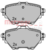 1170798 Sada brzdových destiček, kotoučová brzda GREENPARTS METZGER