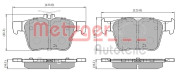 1170829 Sada brzdových destiček, kotoučová brzda GREENPARTS METZGER