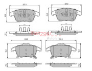 1170837 Sada brzdových destiček, kotoučová brzda GREENPARTS METZGER