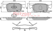 1170903 METZGER sada brzdových platničiek kotúčovej brzdy 1170903 METZGER