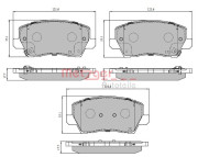 1170930 METZGER sada brzdových platničiek kotúčovej brzdy 1170930 METZGER