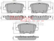 1170931 METZGER sada brzdových platničiek kotúčovej brzdy 1170931 METZGER