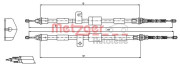 11.5458 METZGER żażné lanko parkovacej brzdy 11.5458 METZGER