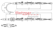 11.5492 METZGER żażné lanko parkovacej brzdy 11.5492 METZGER