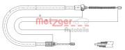 11.6584 METZGER żażné lanko parkovacej brzdy 11.6584 METZGER