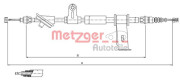 12.0102 METZGER żażné lanko parkovacej brzdy 12.0102 METZGER