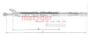 17.1441 METZGER żażné lanko parkovacej brzdy 17.1441 METZGER