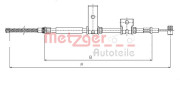 17.5013 METZGER żażné lanko parkovacej brzdy 17.5013 METZGER