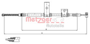 17.5014 METZGER żażné lanko parkovacej brzdy 17.5014 METZGER