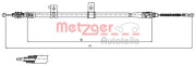 17.6032 METZGER żażné lanko parkovacej brzdy 17.6032 METZGER