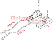 3150175 METZGER lanko ručnej prevodovky 3150175 METZGER