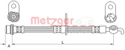 4111562 Brzdová hadice METZGER