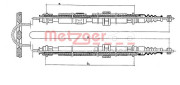 431.2 METZGER żażné lanko parkovacej brzdy 431.2 METZGER