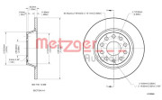 6110046 Brzdový kotouč COATED METZGER