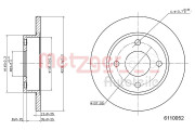 6110052 Brzdový kotouč COATED METZGER