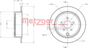 6110099 METZGER brzdový kotúč 6110099 METZGER