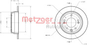 6110107 Brzdový kotouč GREENPARTS METZGER