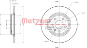 6110125 Brzdový kotouč GREENPARTS METZGER