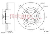 6110185 Brzdový kotouč METZGER