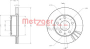 6110252 Brzdový kotouč COATED METZGER