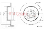 6110272 Brzdový kotouč COATED METZGER