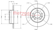 6110273 METZGER brzdový kotúč 6110273 METZGER