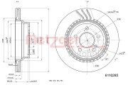 6110285 Brzdový kotouč GREENPARTS METZGER