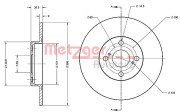 6110361 Brzdový kotouč METZGER