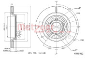 6110362 Brzdový kotouč METZGER
