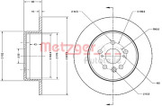 6110468 METZGER brzdový kotúč 6110468 METZGER