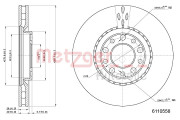 6110558 Brzdový kotouč COATED METZGER