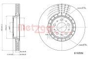 6110559 Brzdový kotouč GREENPARTS METZGER