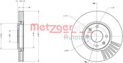 6110562 Brzdový kotouč COATED METZGER