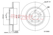 6110566 Brzdový kotouč GREENPARTS METZGER