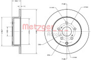 6110700 Brzdový kotouč COATED METZGER