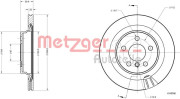 6110786 Brzdový kotouč GREENPARTS METZGER