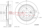 6110797 Brzdový kotouč COATED METZGER